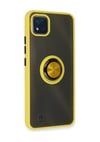 Realme C11 2021 Uyumlu Kılıf Montreal Yüzüklü Silikon Kapak - Sarı Belirtilmemiş