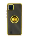Realme C11 2021 Uyumlu Kılıf Montreal Yüzüklü Silikon Kapak - Sarı Belirtilmemiş