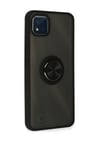 Realme C11 2021 Uyumlu Kılıf Montreal Yüzüklü Silikon Kapak - Siyah Belirtilmemiş