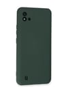 Realme C11 2021 Uyumlu Kılıf Nano İçi Kadife Silikon - Koyu Yeşil Belirtilmemiş