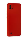 Realme C11 2021 Uyumlu Kılıf Nano İçi Kadife Silikon - Kırmızı Belirtilmemiş
