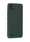 Realme C11 2021 Uyumlu Kılıf Nano İçi Kadife Silikon - Koyu Yeşil Belirtilmemiş