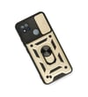 Realme C11 2021 Uyumlu Kılıf Pars Lens Yüzüklü Silikon - Gold Belirtilmemiş