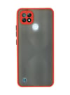 Realme C21 Uyumlu Kılıf Montreal Silikon Kapak - Kırmızı Belirtilmemiş