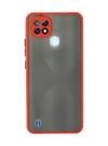 Realme C21 Uyumlu Kılıf Montreal Silikon Kapak - Kırmızı Belirtilmemiş