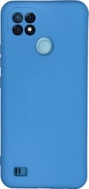 Realme C21 Uyumlu Kılıf Nano İçi Kadife Silikon - Mavi Belirtilmemiş