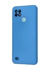 Realme C21 Uyumlu Kılıf Nano İçi Kadife Silikon - Mavi Belirtilmemiş