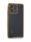 Realme C53 Uyumlu Kılıf Lensli Silikon - Gold Belirtilmemiş