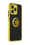 Realme C53 Uyumlu Kılıf Montreal Yüzüklü Silikon Kapak - Sarı Belirtilmemiş
