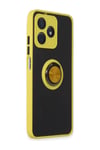 Realme C53 Uyumlu Kılıf Montreal Yüzüklü Silikon Kapak - Sarı Belirtilmemiş