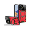 Realme C55 Uyumlu Kılıf Joy Lens Standlı Kapak - Kırmızı Belirtilmemiş