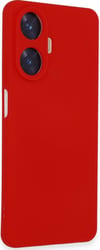Realme C55 Uyumlu Kılıf Nano İçi Kadife Silikon - Kırmızı Belirtilmemiş