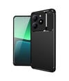 Realme C61 Uyumlu Kılıf Auto Focus Karbon Kapak - Siyah Belirtilmemiş