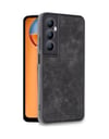 Realme C65 Uyumlu Kılıf Aras Deri Kapak - Siyah Belirtilmemiş