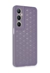 Realme C65 Uyumlu Kılıf Petek Silikon Kapak - Lila Belirtilmemiş