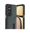 Realme C65 Uyumlu Sara Kartvizitli Deri Kılıf - Yeşil Belirtilmemiş