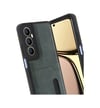 Realme C65 Uyumlu Sara Kartvizitli Deri Kılıf - Yeşil Belirtilmemiş
