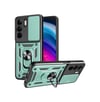 Realme C75 4g Uyumlu Kılıf Pars Lens Yüzüklü Silikon - Yeşil Belirtilmemiş