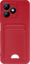 Realme Note 50 4g Uyumlu Kılıf Kelvin Kartvizitli Silikon - Kırmızı Belirtilmemiş