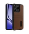 Realme Note 50 4g Uyumlu Kılıf Sara Kartvizitli Deri Kılıf - Taba Belirtilmemiş
