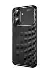 Realme Note 60 Uyumlu Kılıf Auto Focus Karbon Kapak - Siyah Belirtilmemiş