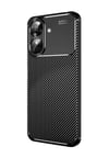 Realme Note 60 Uyumlu Kılıf Auto Focus Karbon Kapak - Siyah Belirtilmemiş