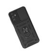 Samsung Galaxy A04s Uyumlu Kılıf Pars Lens Yüzüklü Silikon - Siyah Belirtilmemiş