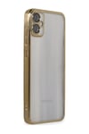 Samsung Galaxy A05 Uyumlu Kılıf Lensli Silikon - Gold Belirtilmemiş