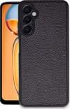 Samsung Galaxy A05s Uyumlu Kılıf Aras Deri Kapak - Siyah Belirtilmemiş