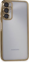 Samsung Galaxy A05s Uyumlu Kılıf Lensli Silikon - Gold Belirtilmemiş