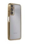 Samsung Galaxy A05s Uyumlu Kılıf Lensli Silikon - Gold Belirtilmemiş