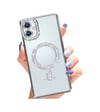 Samsung Galaxy A06 Uyumlu Joke Simli Magneticsafe Kılıf - Gümüş Belirtilmemiş