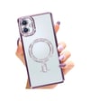 Samsung Galaxy A06 Uyumlu Joke Simli Magneticsafe Kılıf - Derin Mor Belirtilmemiş