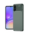Samsung Galaxy A06 Uyumlu Kılıf Auto Focus Karbon Kapak - Koyu Yeşil Belirtilmemiş