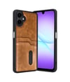 Samsung Galaxy A07 4g Uyumlu Sara Kartvizitli Deri Kılıf - Taba Belirtilmemiş