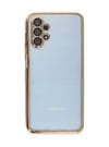Samsung Galaxy A13 4g Uyumlu Kılıf Lensli Silikon - Gold Belirtilmemiş
