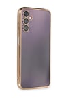 Samsung Galaxy A14 4g Uyumlu Kılıf Lensli Silikon - Gold Belirtilmemiş
