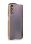 Samsung Galaxy A14 4g Uyumlu Kılıf Lensli Silikon - Gold Belirtilmemiş