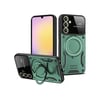 Samsung Galaxy A15 4g Uyumlu Kılıf Joy Lens Standlı Kapak - Koyu Yeşil Belirtilmemiş