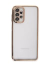 Samsung Galaxy A23 4g Uyumlu Kılıf Lensli Silikon - Gold Belirtilmemiş