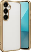 Samsung Galaxy A24 4g Prime Uyumlu Kılıf Lensli Silikon - Gold Belirtilmemiş