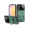 Samsung Galaxy A54 5g Uyumlu Kılıf Joy Lens Standlı Kapak - Koyu Yeşil Belirtilmemiş