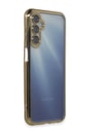 Samsung Galaxy A55 5g Uyumlu Kılıf Lensli Silikon - Gold Belirtilmemiş