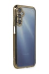 Samsung Galaxy A55 5g Uyumlu Kılıf Lensli Silikon - Gold Belirtilmemiş