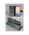 Samsung Galaxy A57 5g Uyumlu Trend S Plus Kapaklı Kılıf - Yeşil Belirtilmemiş