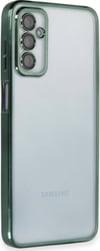 Samsung Galaxy M23 Uyumlu Kılıf Lensli Silikon - Yeşil Belirtilmemiş