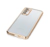 Samsung Galaxy M23 Uyumlu Kılıf Lensli Silikon - Gold Belirtilmemiş