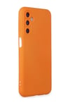 Samsung Galaxy M34 5g Uyumlu Kılıf Nano İçi Kadife Silikon - Turuncu iPhone 17 Pro