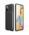 Samsung Galaxy M51 Uyumlu Kılıf Auto Focus Karbon Kapak - Siyah Belirtilmemiş