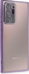Samsung Galaxy Note 20 Ultra Uyumlu Kılıf Lensli Silikon - Mor Belirtilmemiş